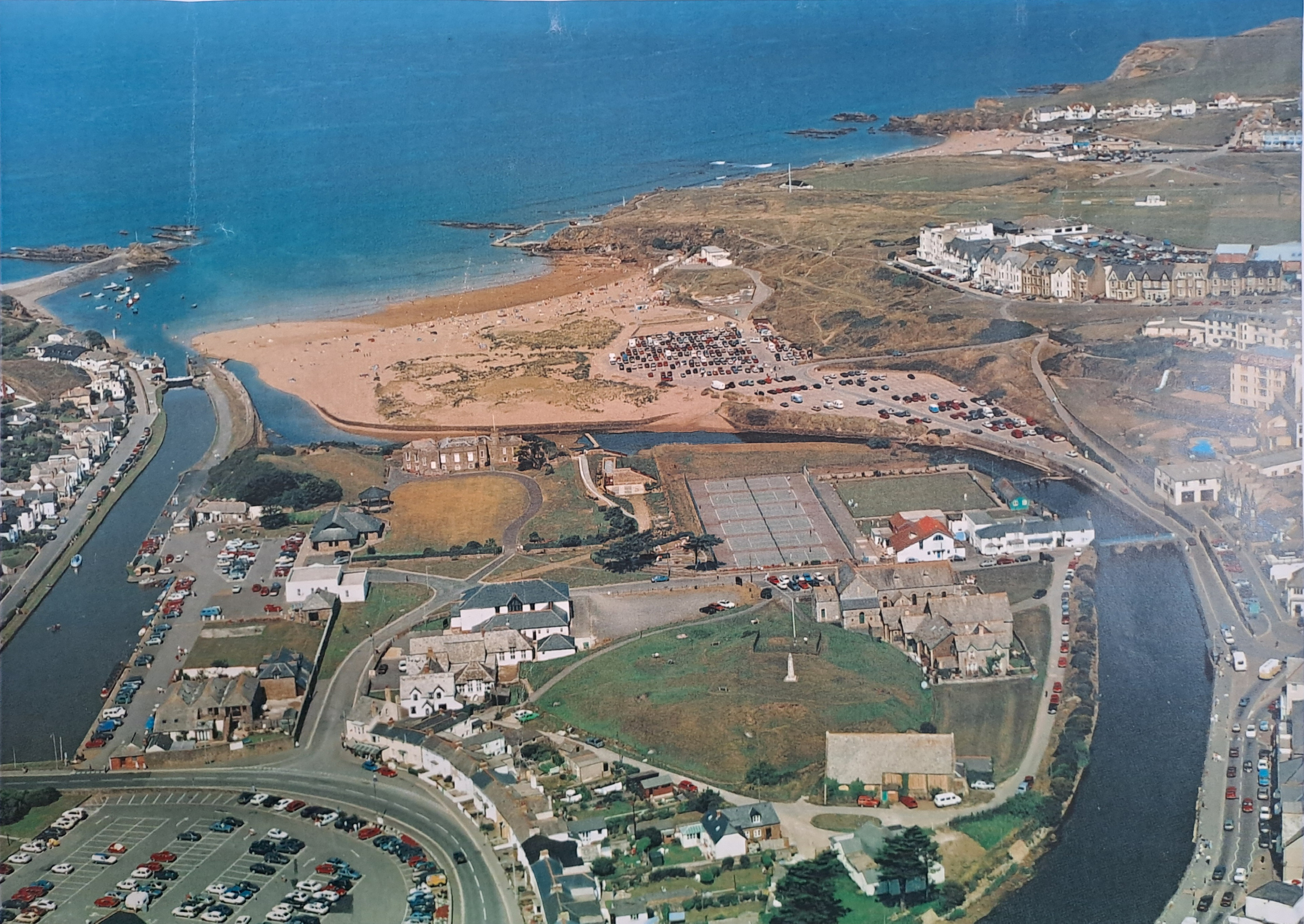 Narrowing beach